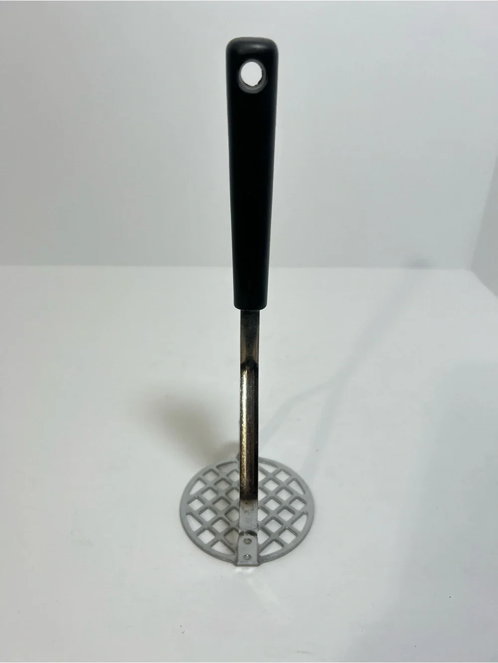 Vintage Blue Cornflower Masher Coordinate with Corning Ware Japan Stainless